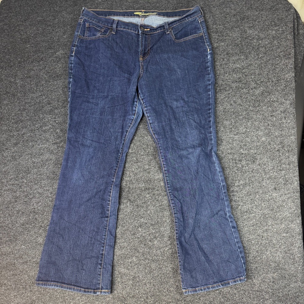 Old Navy The Sweetheart Bootcut Jeans Womens 14 Short Blue Denim Cotton Stretch